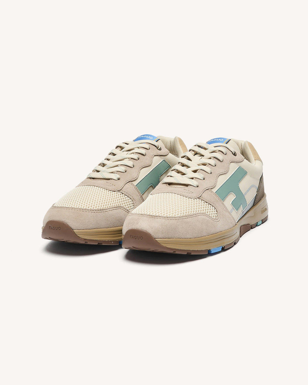 Cream and Grey Trainers