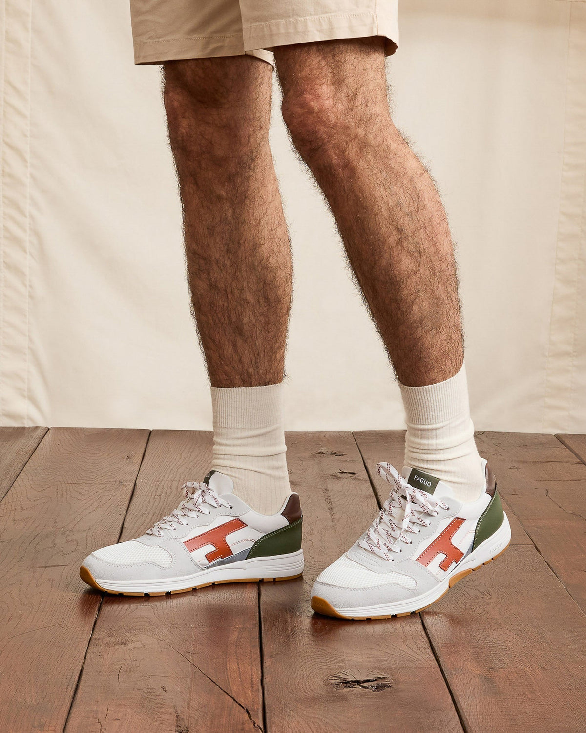 Sneaker Bianche e Terracotta