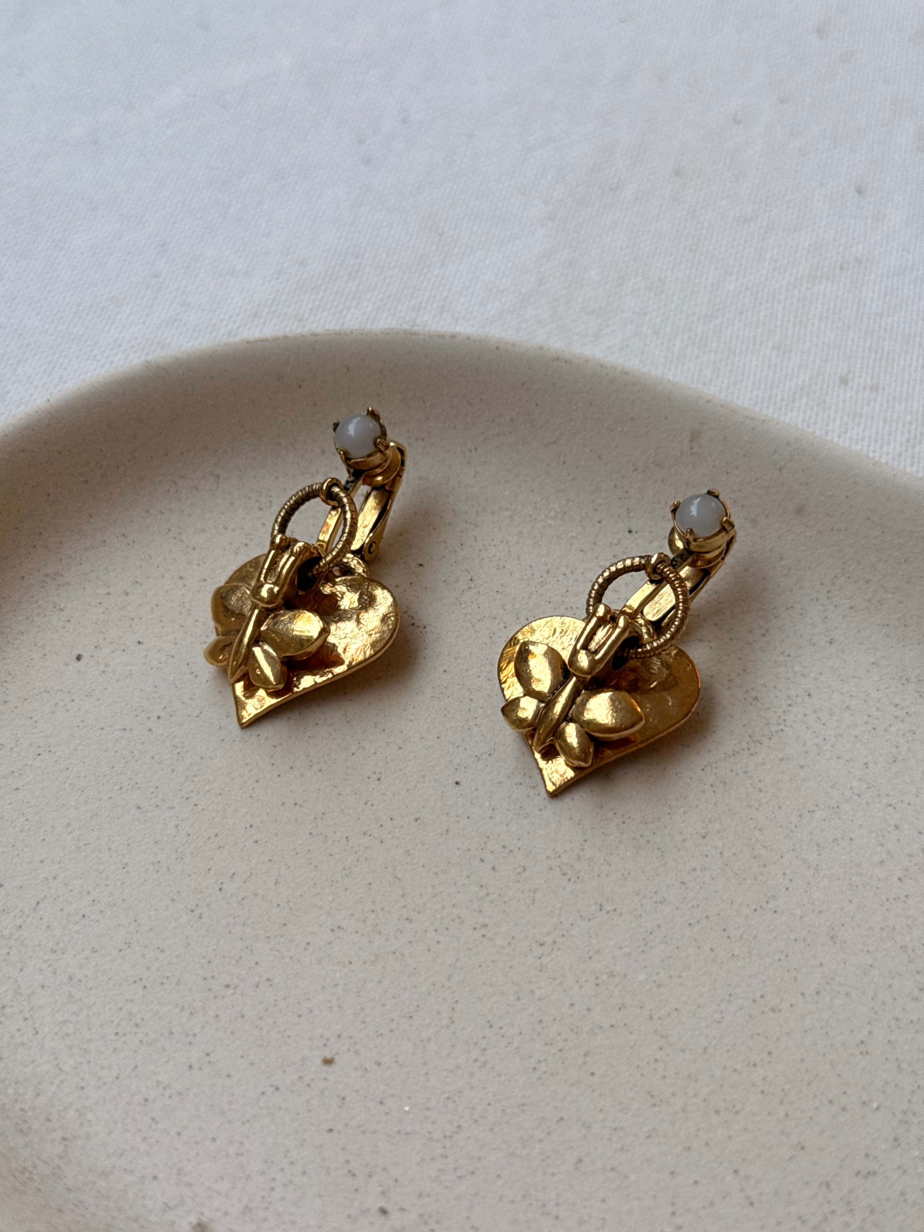 Zoé Coste Vintage Earrings - Gold-Tone Drop