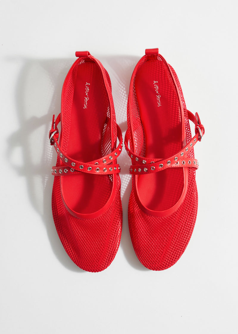 Shoes Charly Mesh Ballerina Speed - Red - Women