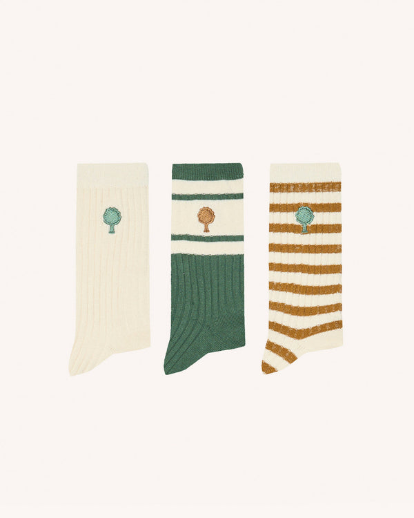 Cream and Beige Sock Set