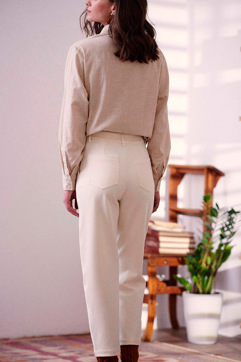 Pantalon Pivoine - Écru