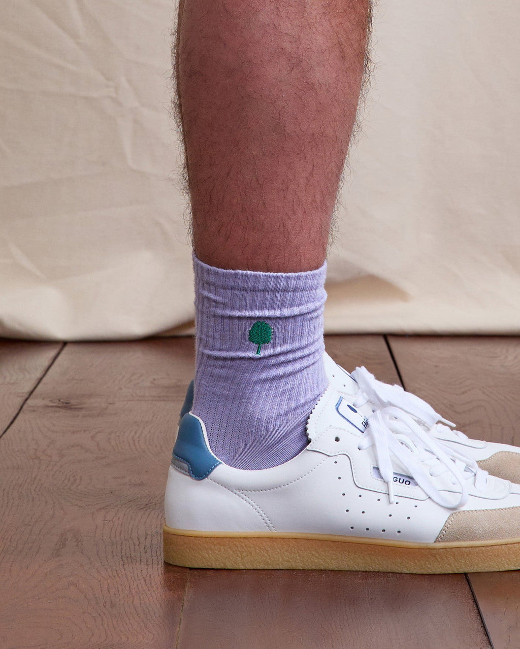 Chaussettes Rose Grisé Coton