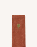 Light Brick Cotton Socks