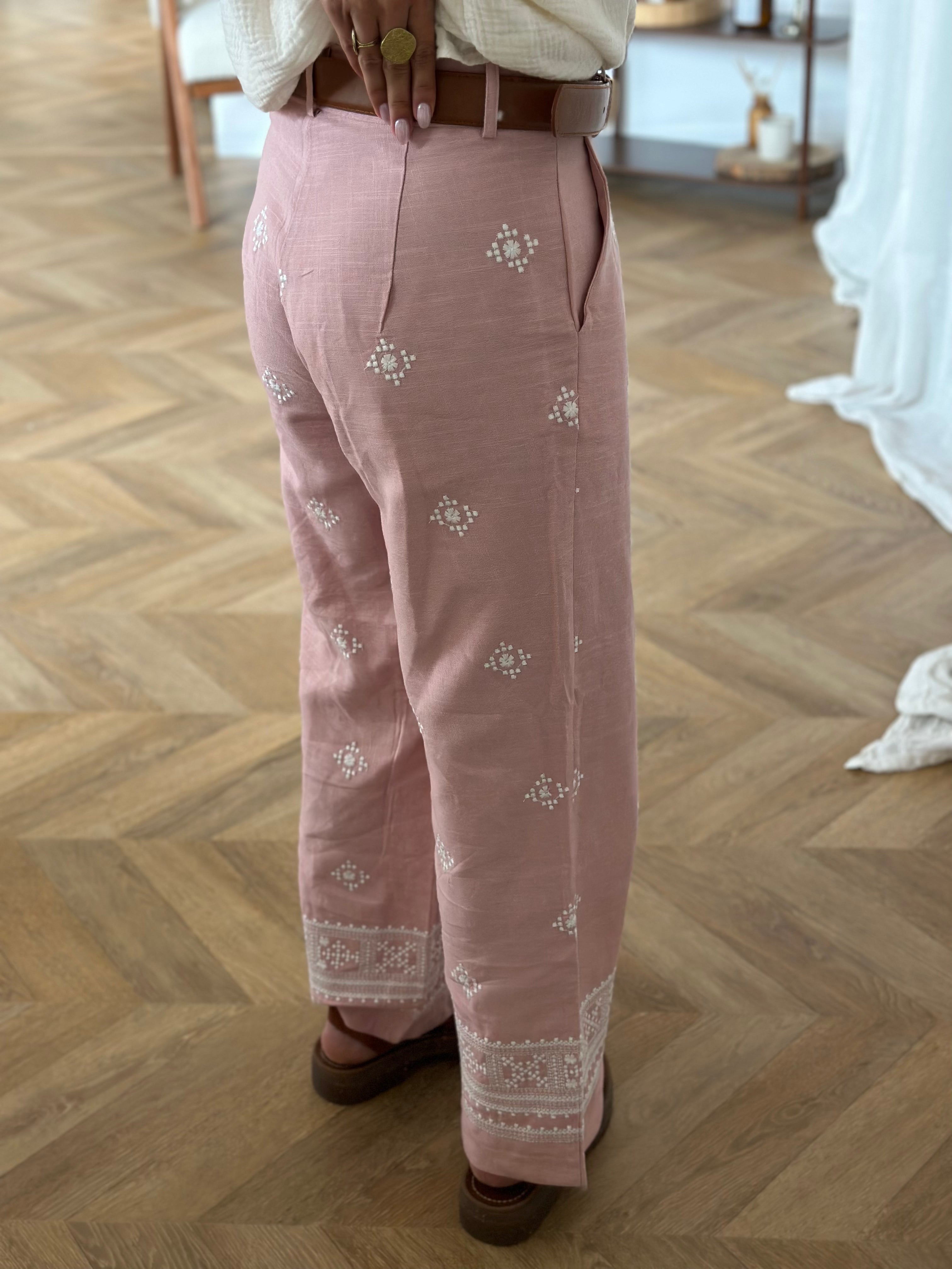 pantalones rosuá