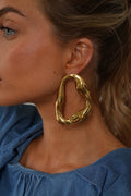 Boucles D’Oreilles Acier - Loa Dorées