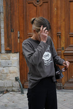 Simon T-Shirt Anthracite Inscription
