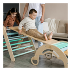 Triangle De Pikler + Grand Toboggan Double Face + Bascule D'Équilibre