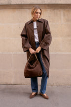 Le Saturnin Trench Coats - Dark Brown