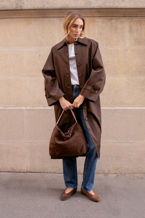 Trench-Coats Le Saturnin - Marron Fonce