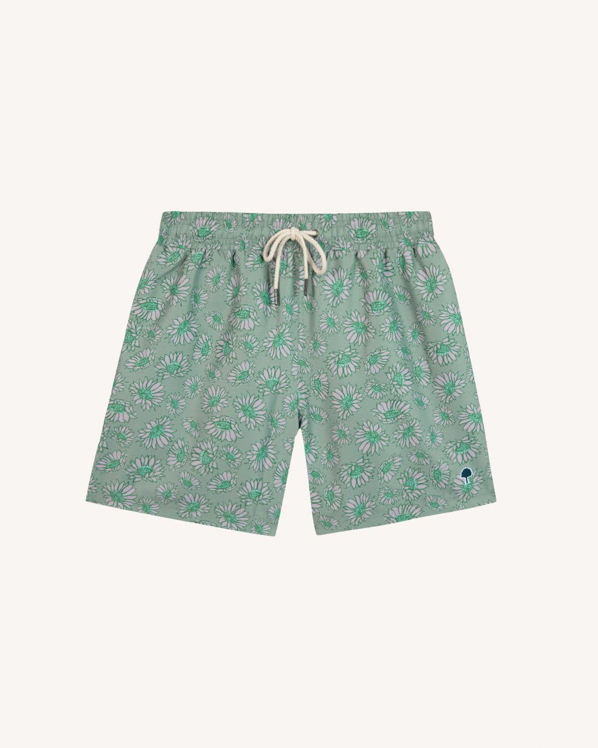 Costume da bagno verde e multicolore