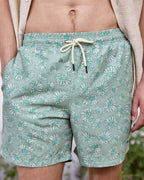 Costume da bagno verde e multicolore