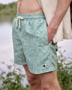 Costume da bagno verde e multicolore
