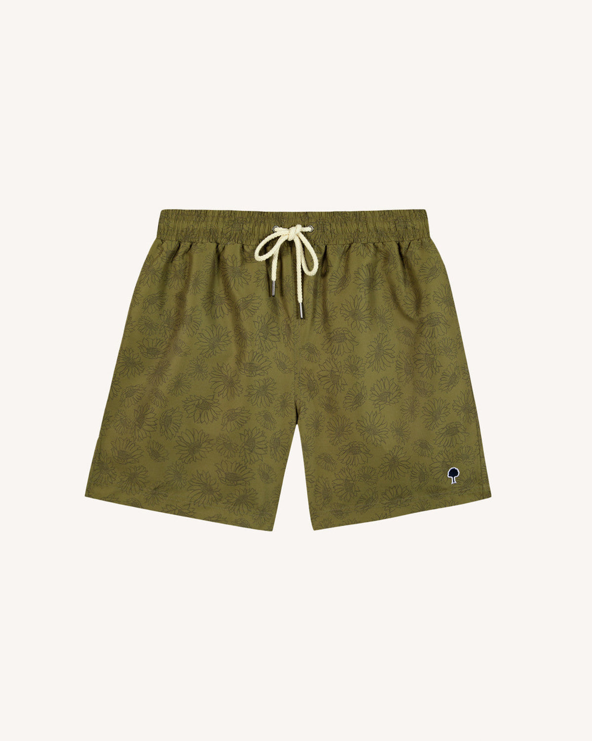 Short De Bain Kaki Foncé