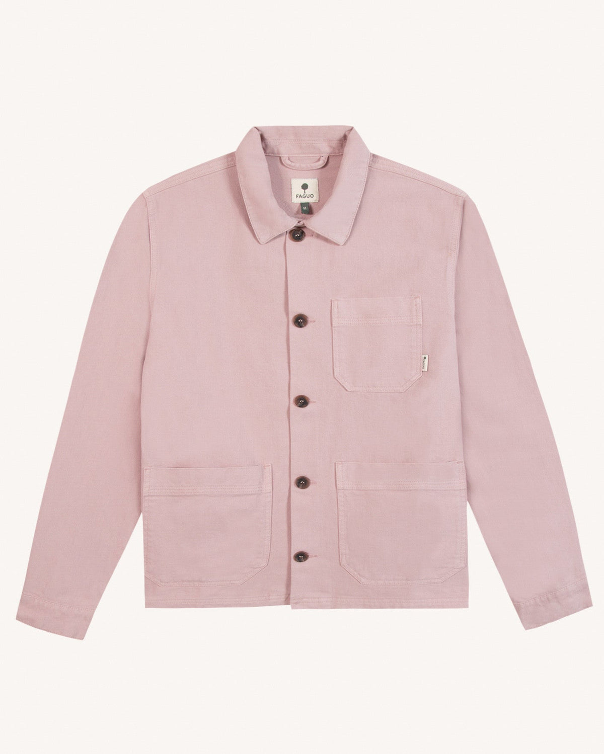 Giacca in cotone rosa grigiastro