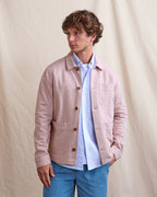Giacca in cotone rosa grigiastro