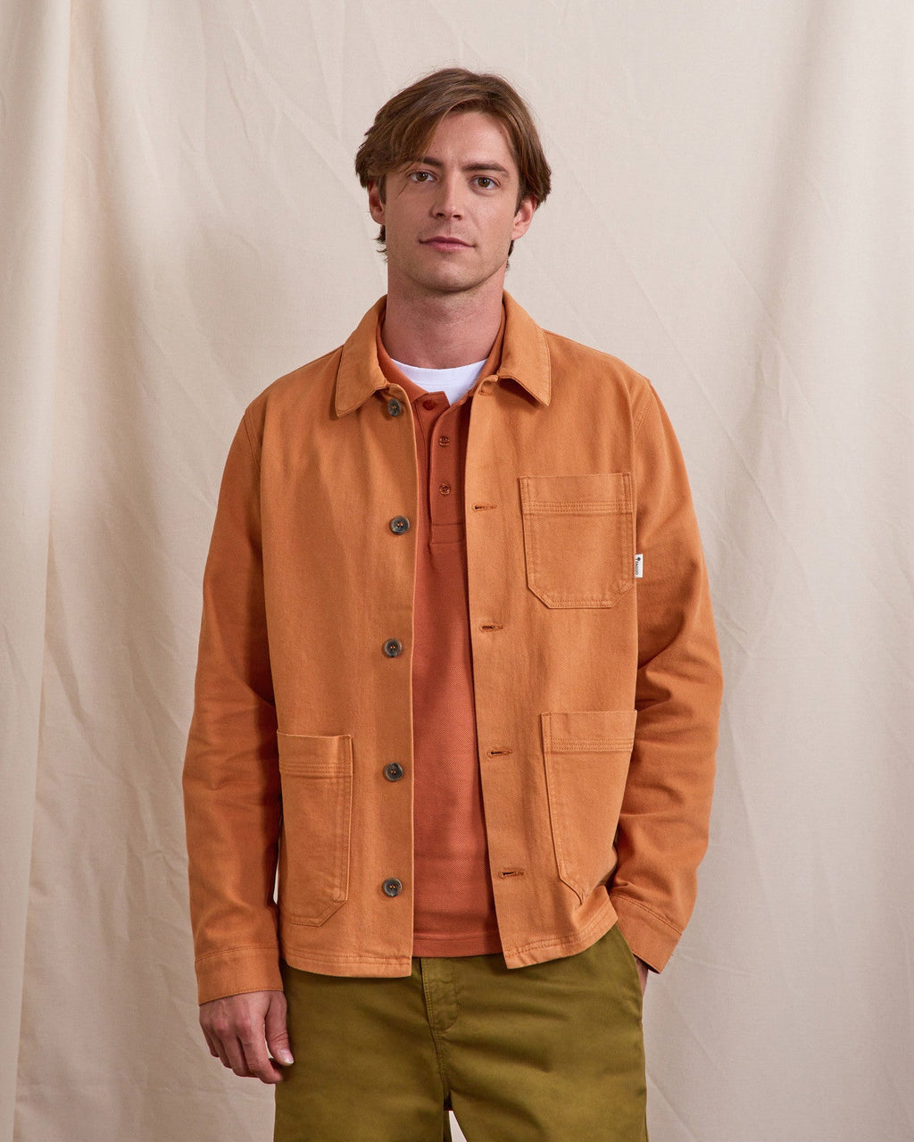 Light Brick Cotton Jacket