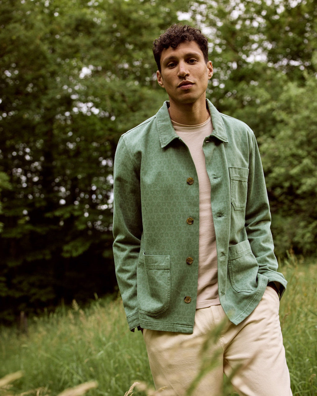 Forest Green Cotton Jacket
