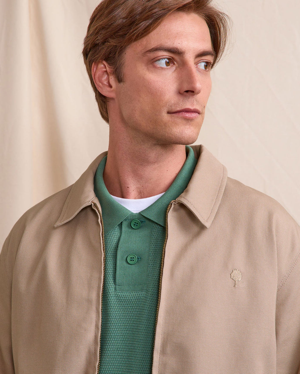 Taupe Cotton Jacket