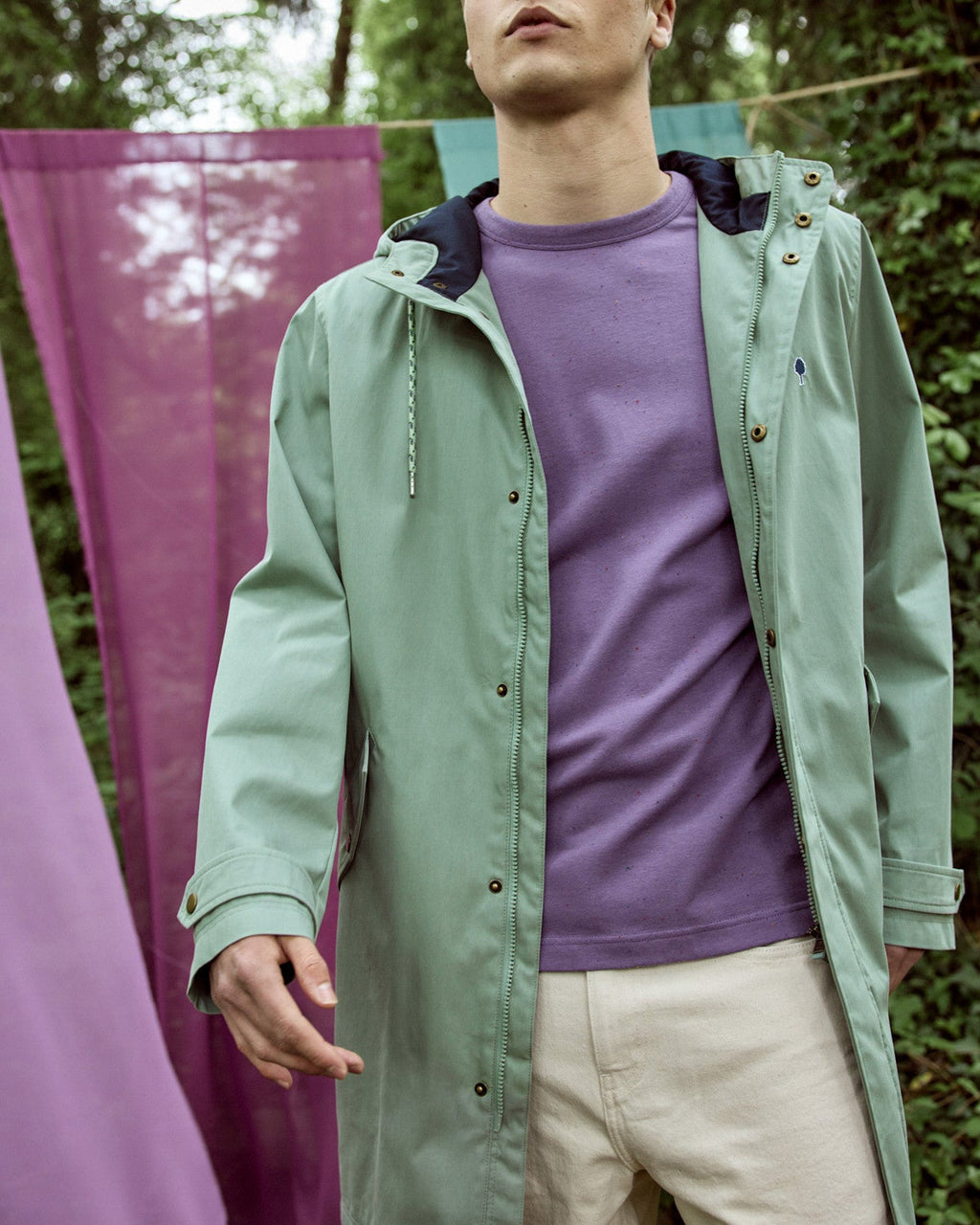 Chaqueta Cortavientos Verde Claro