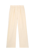 The Kooples - Pantalon Wide Legs En Velours Ecru - Femme