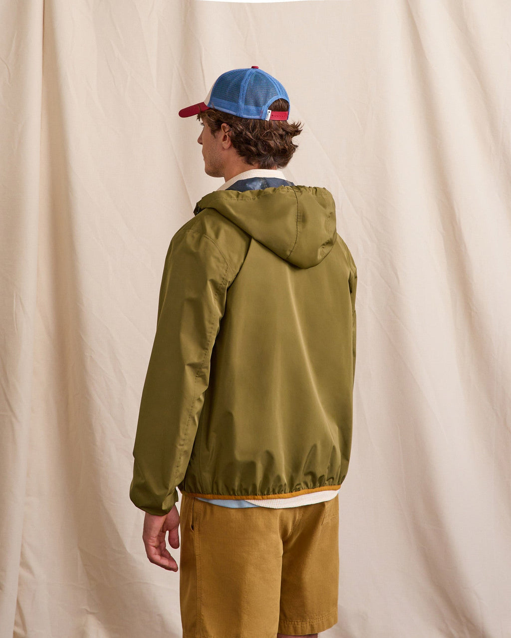 Veste Coupe Vent Kaki Foncé