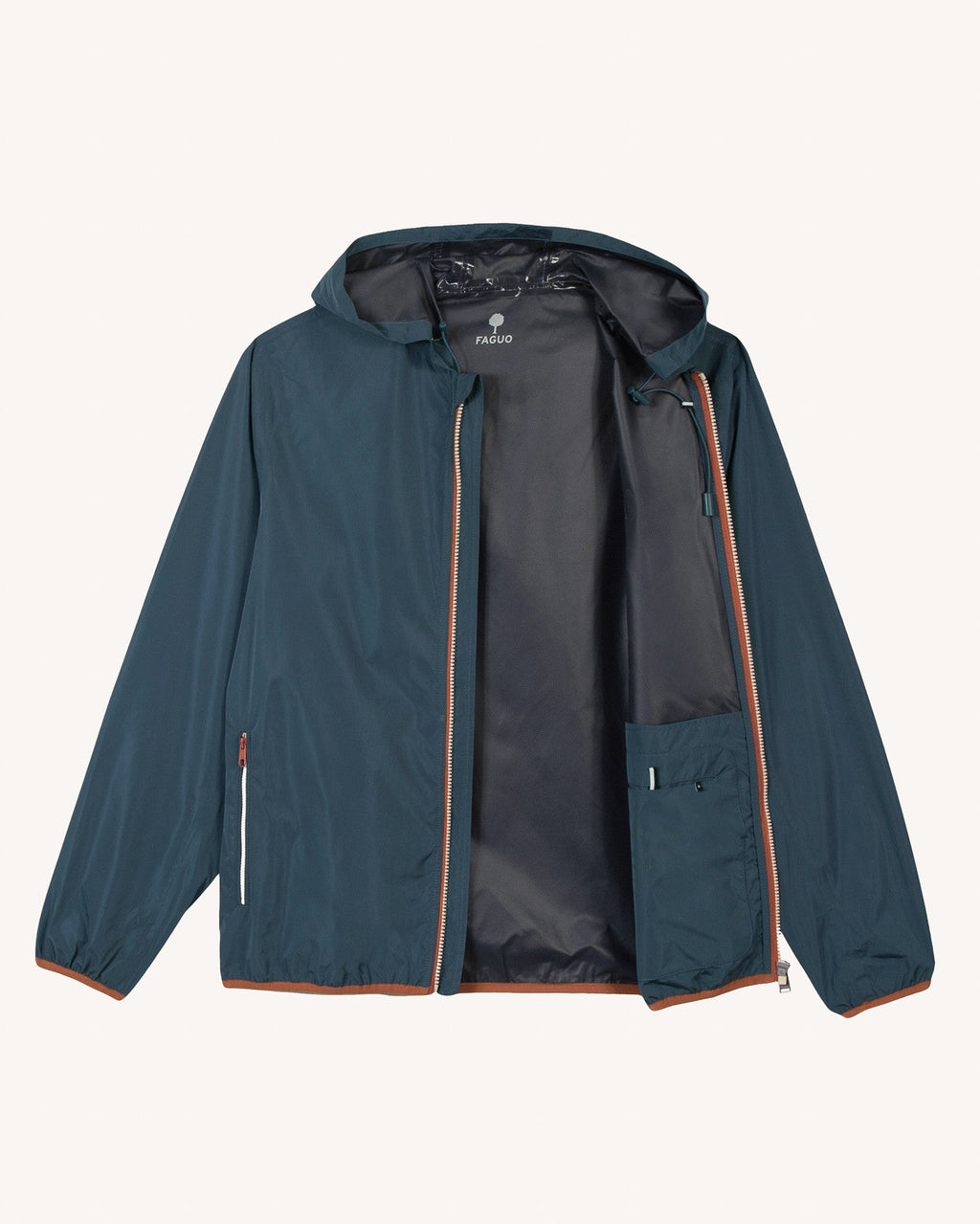 Navy Blue Windbreaker Jacket