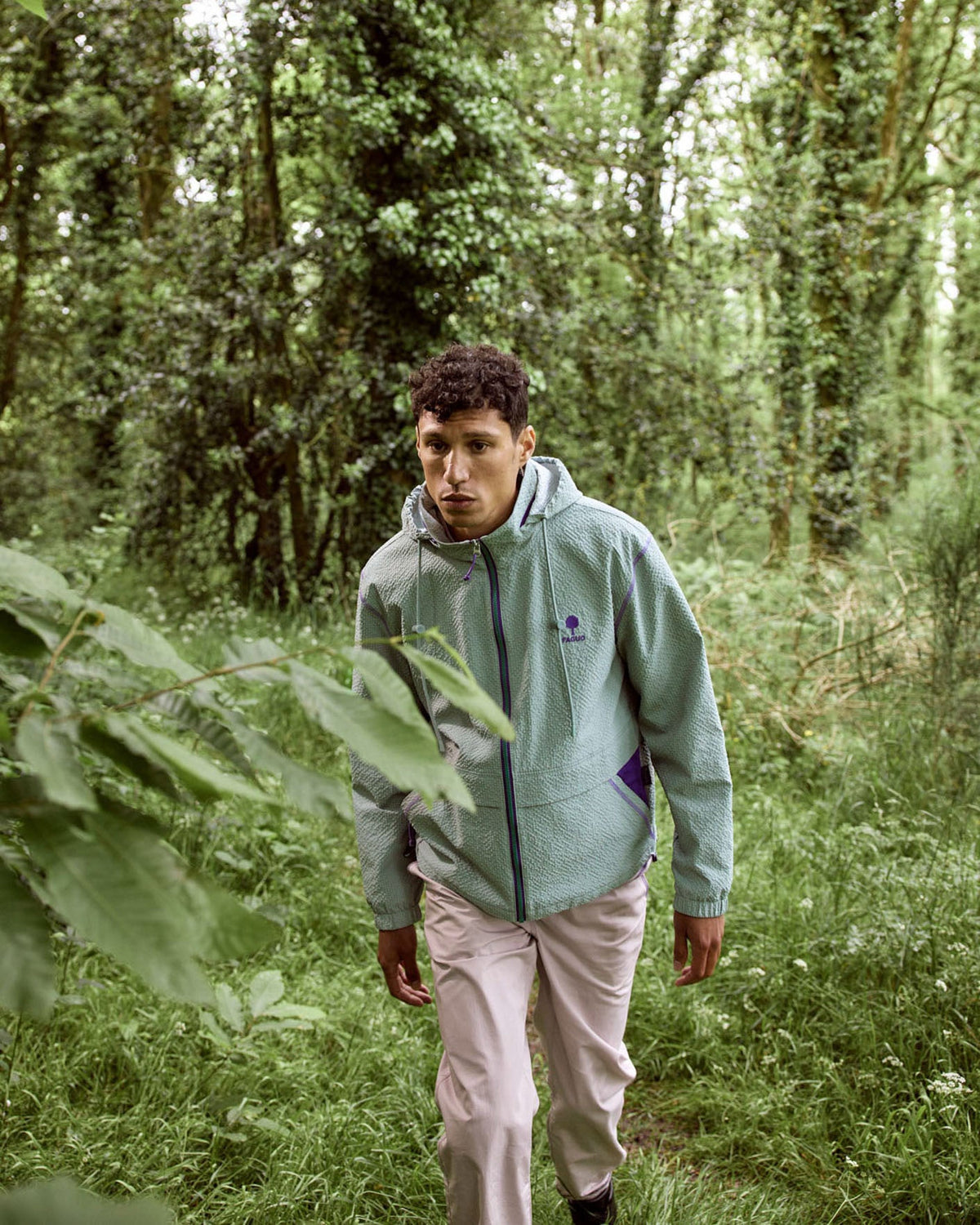Blouson Imperméable Vert Clair