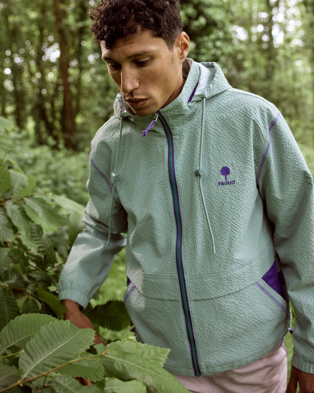 Blouson Imperméable Vert Clair