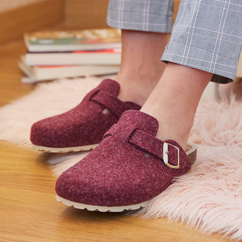Burgundy Clogs - Women