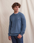 Dark Blue Crew-Neck Jumper