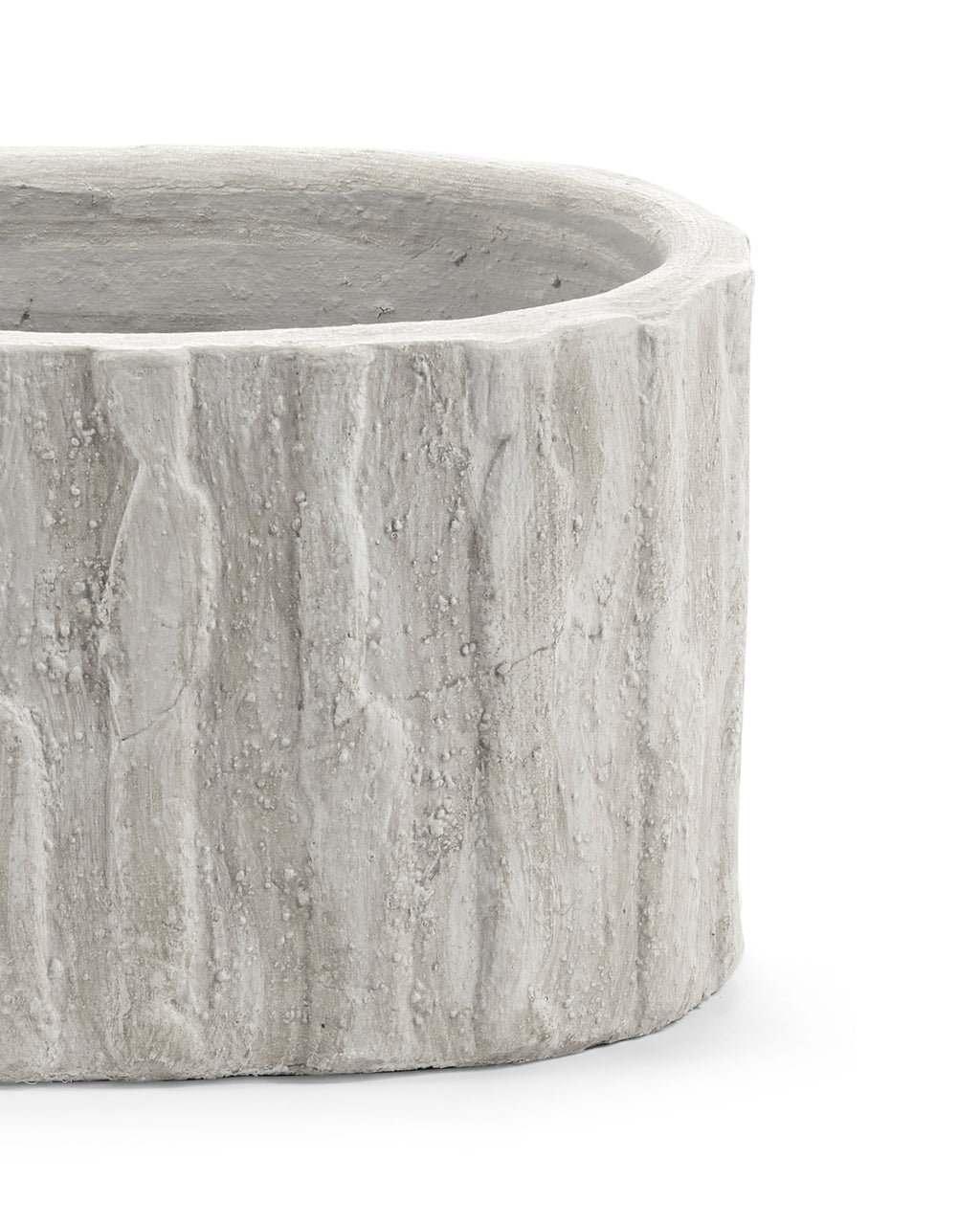 Pottery Rift - Jardinière Basse 03 - Grès - Blanc Cassé