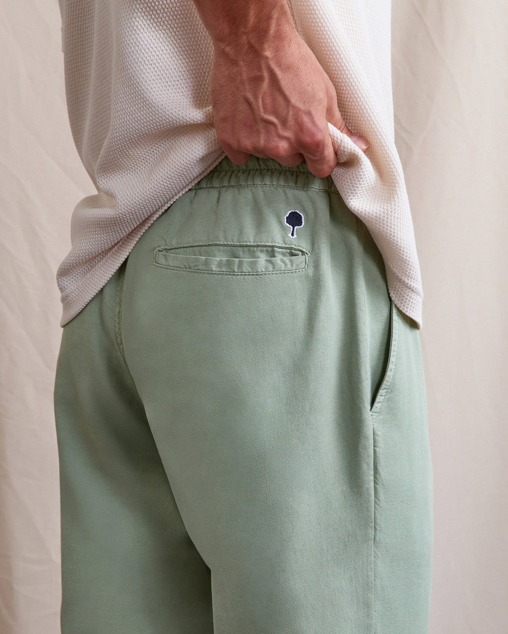 Light Green Linen Trousers