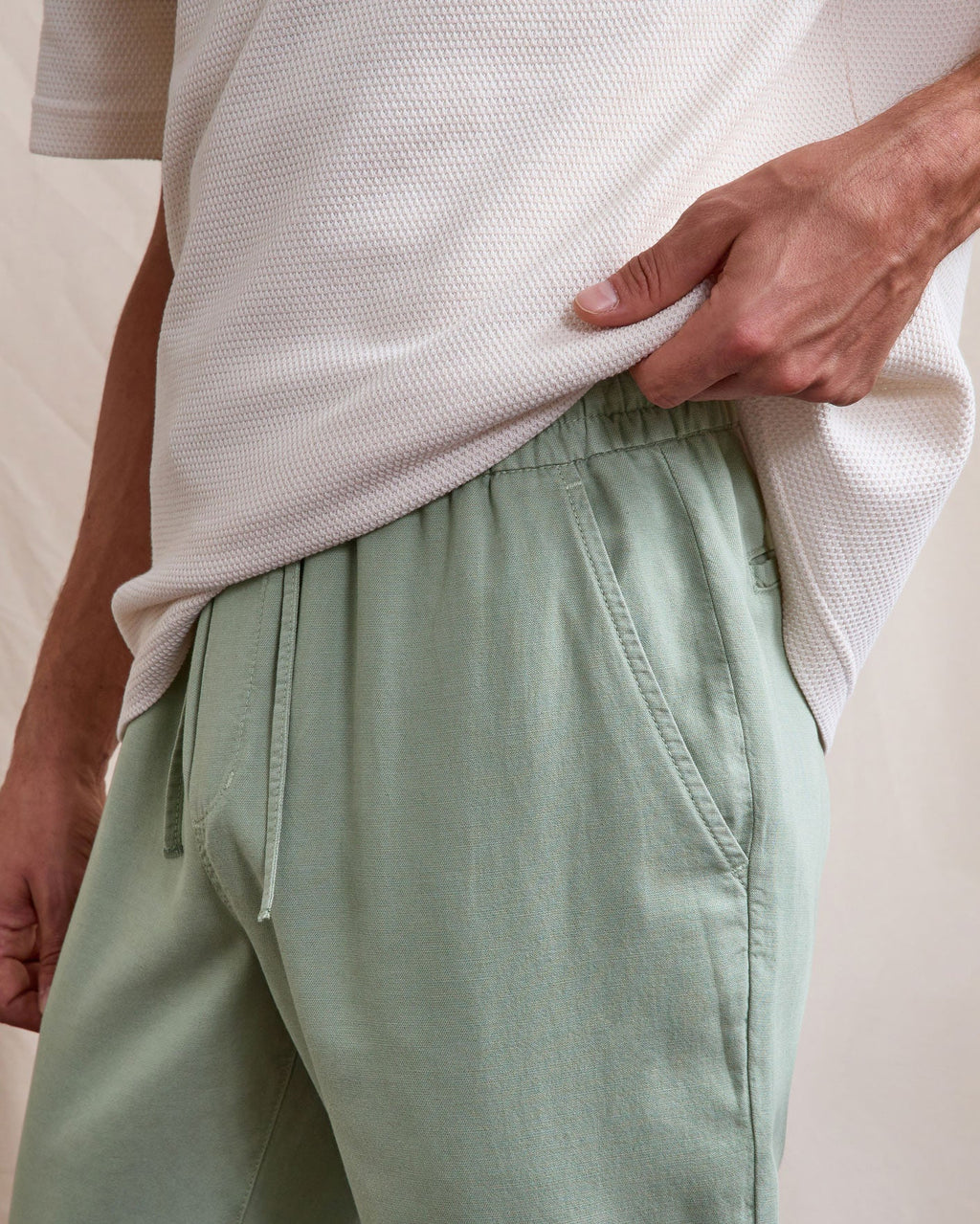 Light Green Linen Trousers
