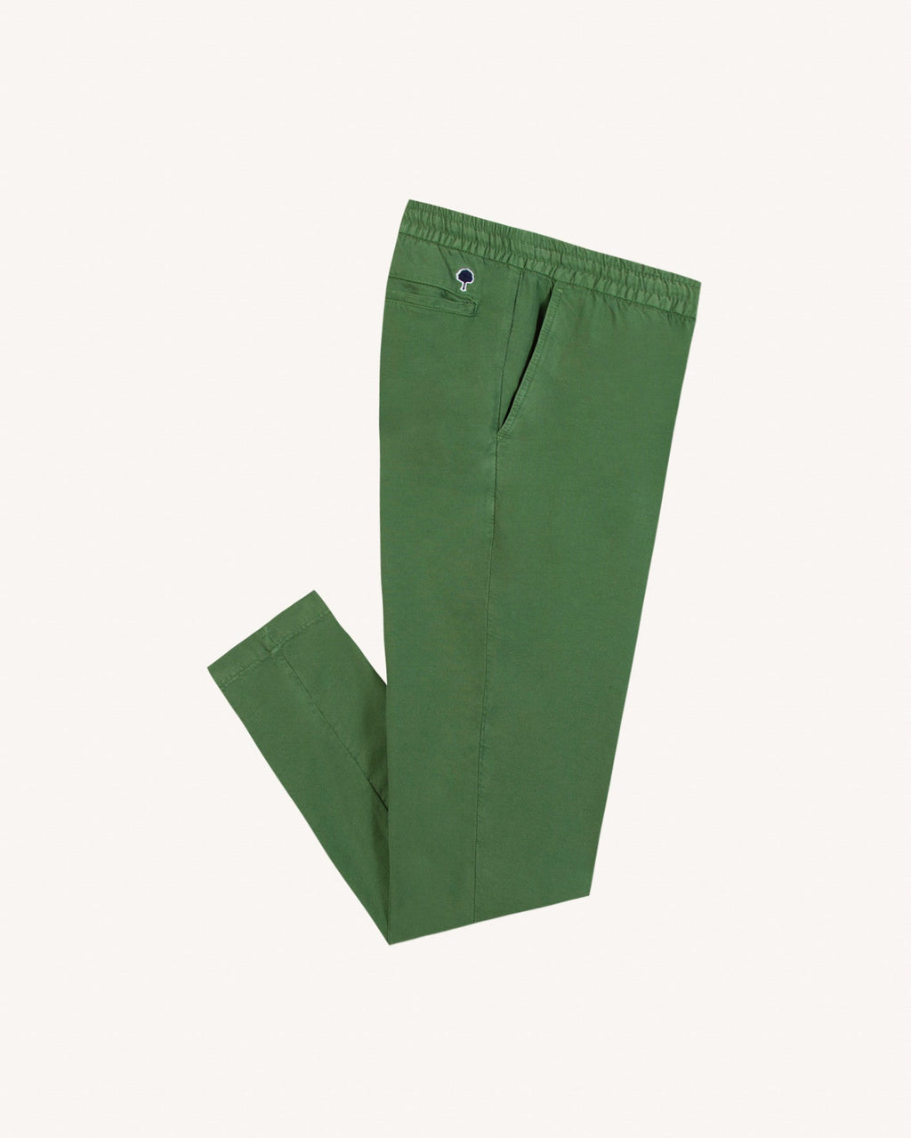 Pantalón de lino verde abeto