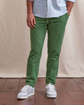 Pantalón de lino verde abeto