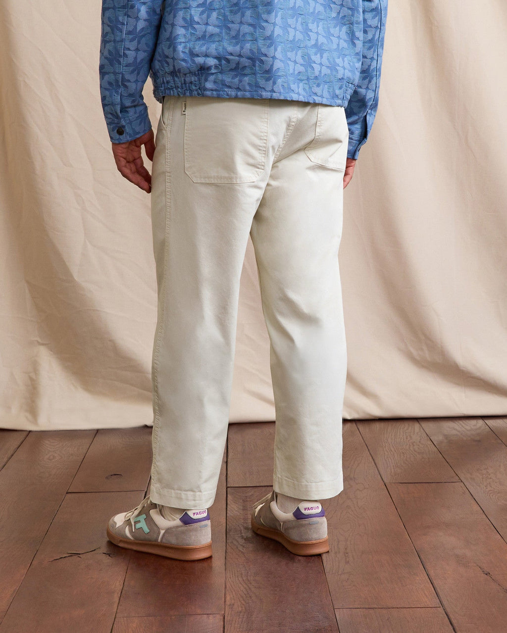 Pantaloni chino écru