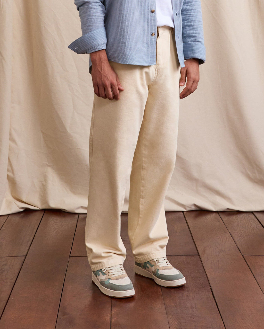 Ecru Chino Trousers