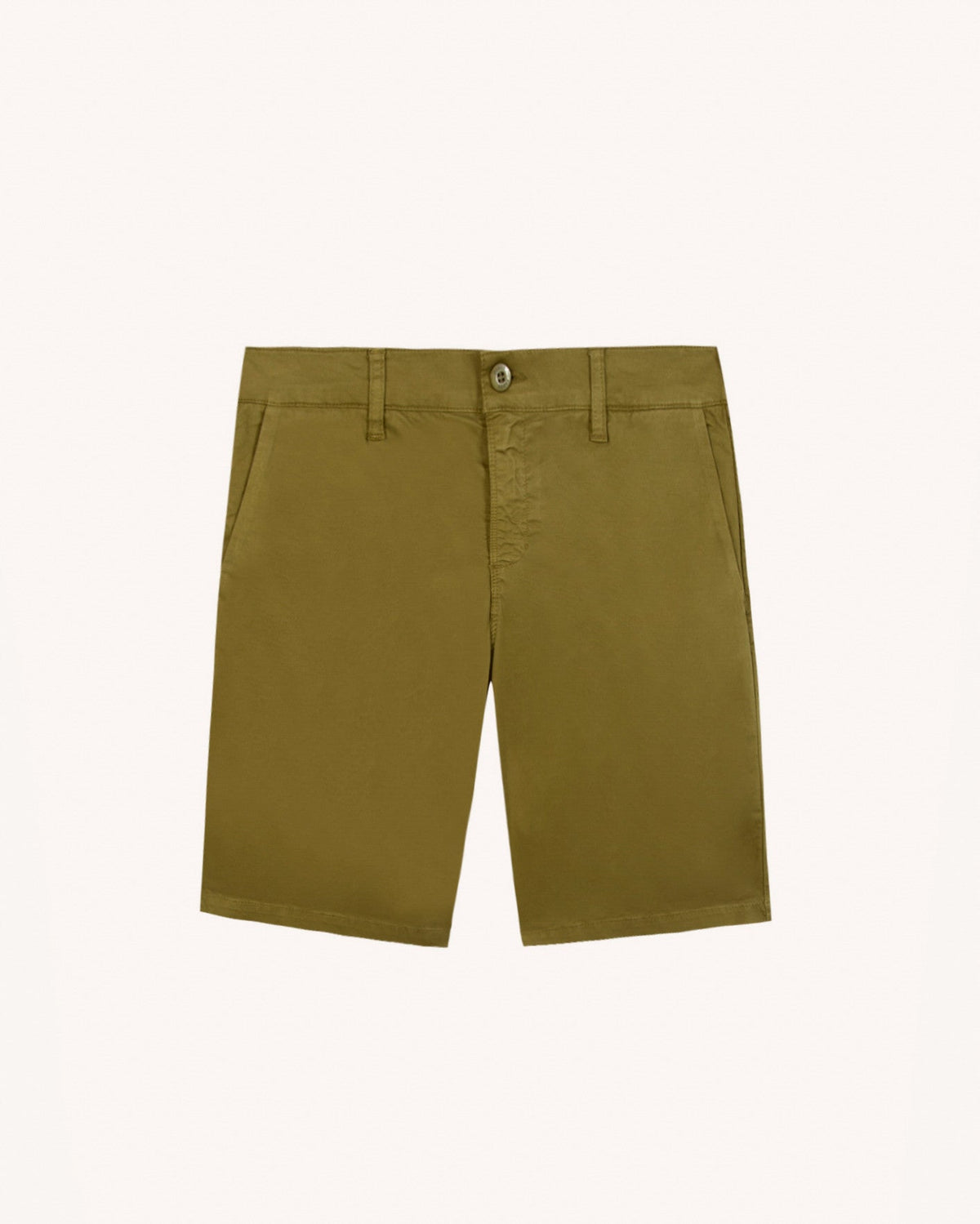Bermudas caqui oscuro de algodón