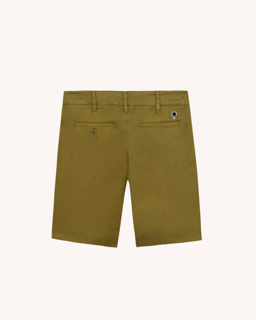 Bermudas caqui oscuro de algodón