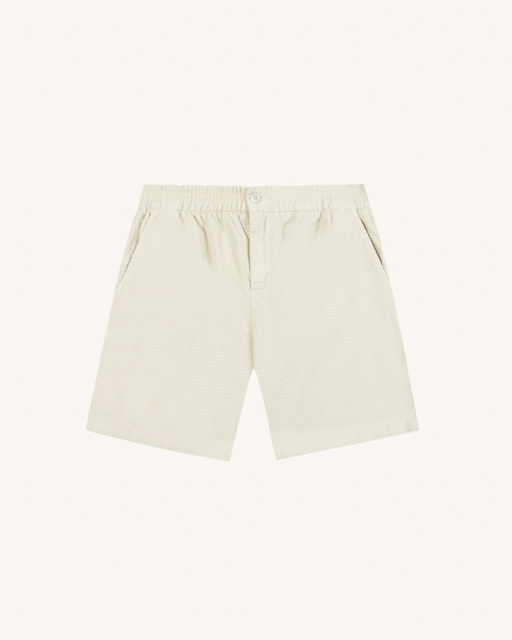 Short écru in cotone