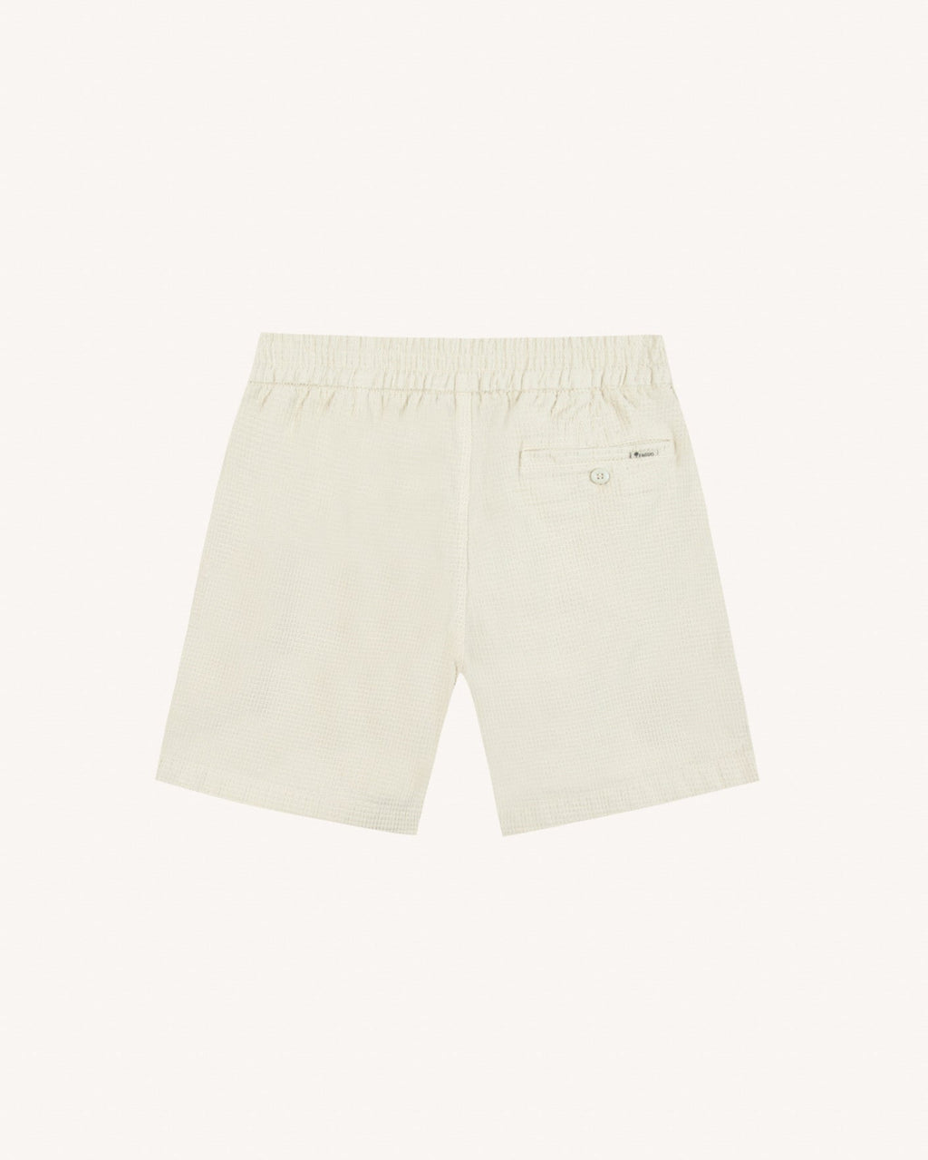 Short écru in cotone