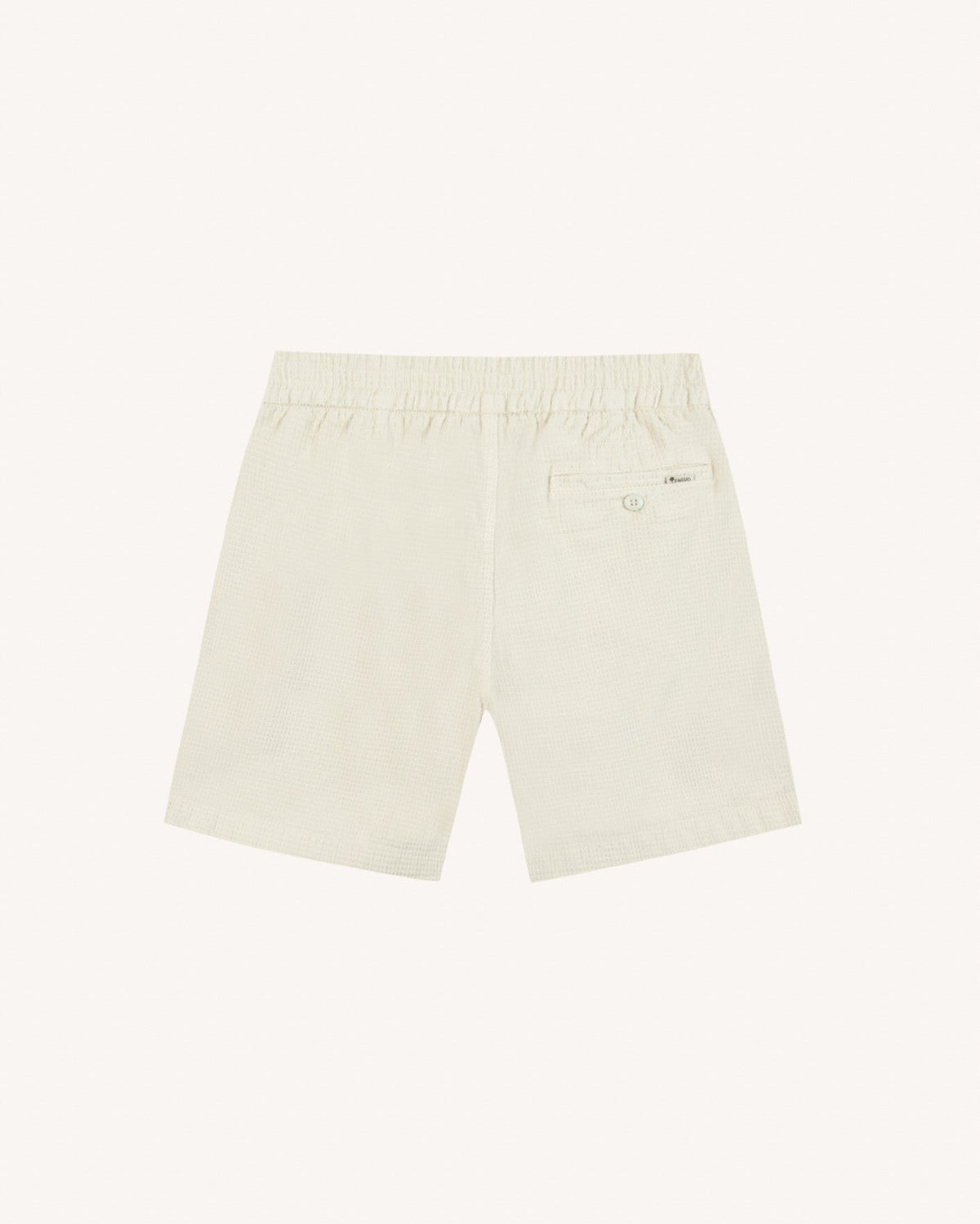 Short écru in cotone