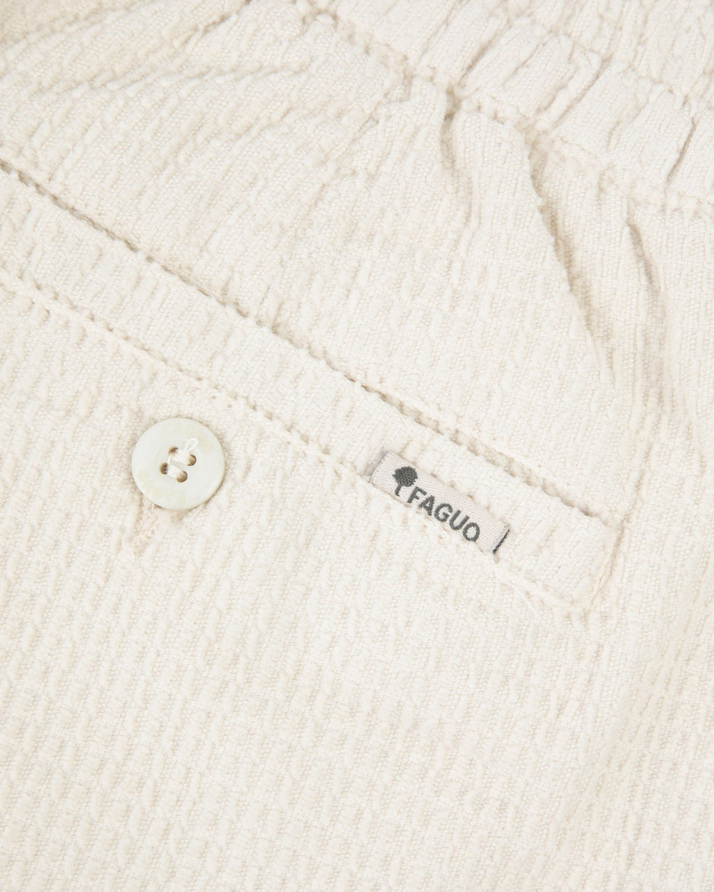 Short écru in cotone