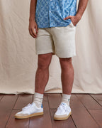 Short écru in cotone