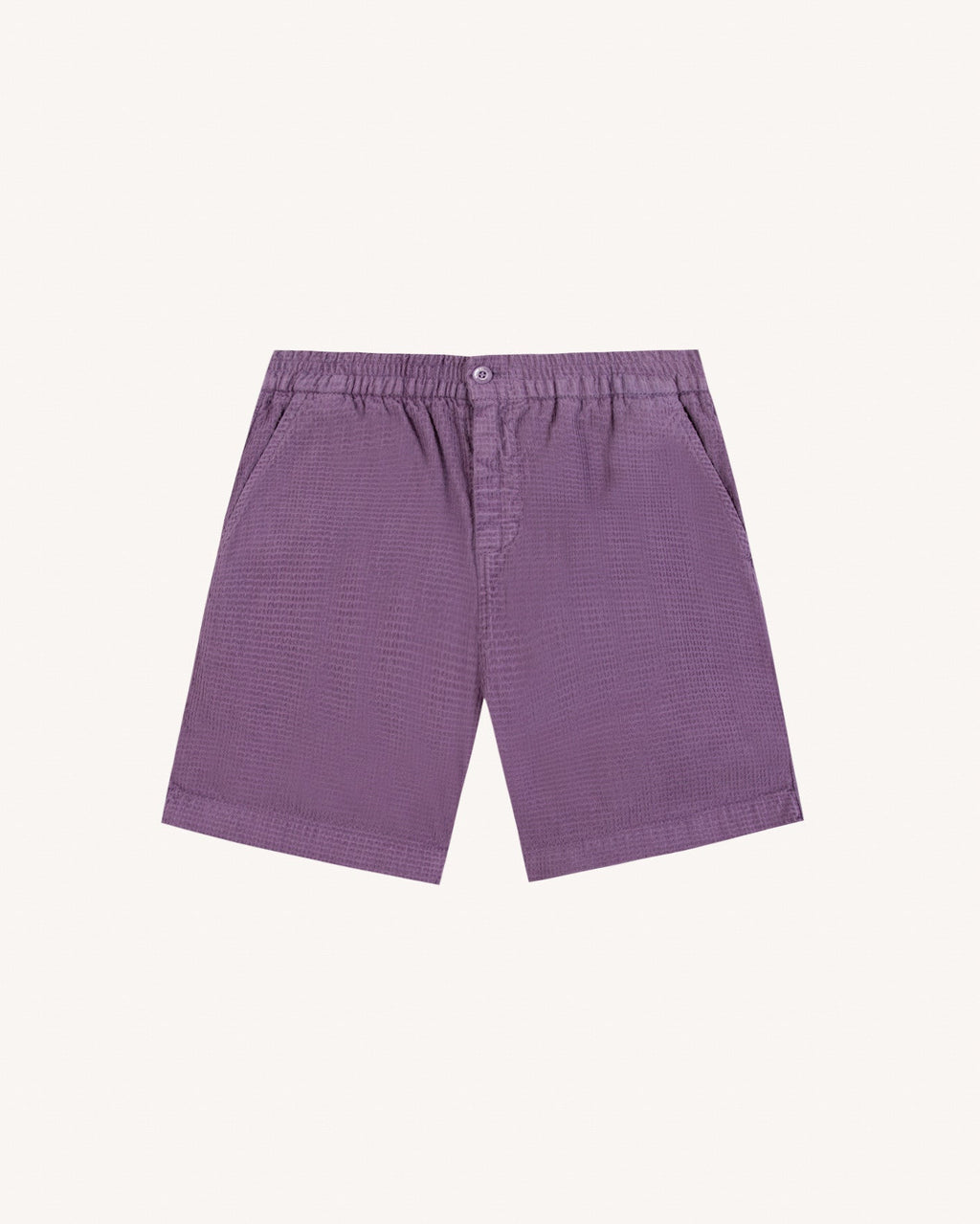 Pantalón corto morado de algodón