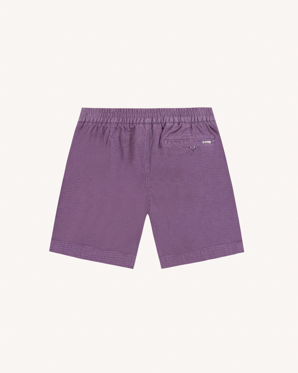 Pantalón corto morado de algodón