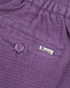 Pantalón corto morado de algodón