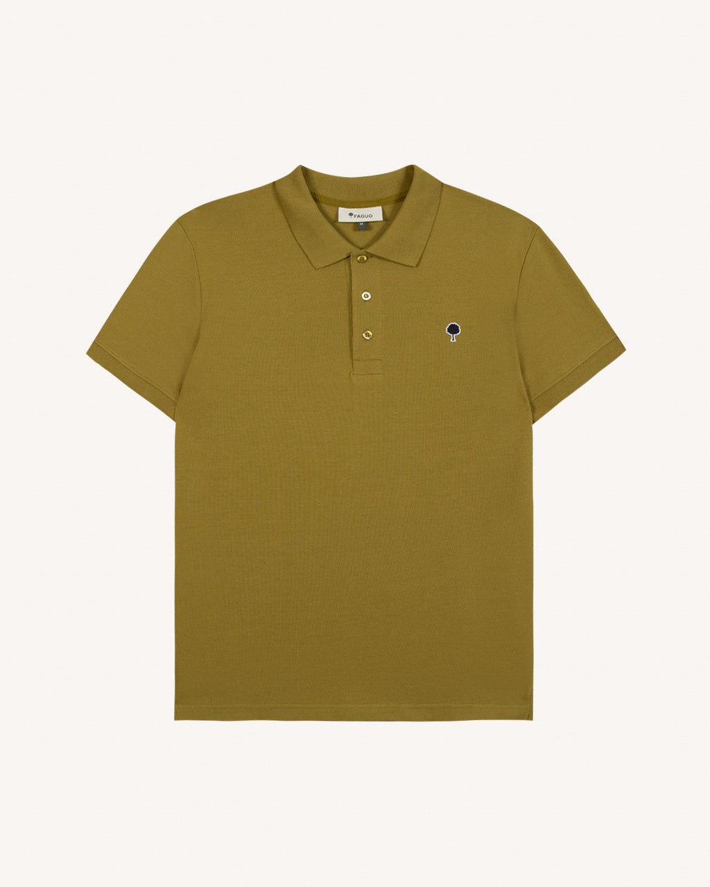 Polo Kaki Foncé Coton