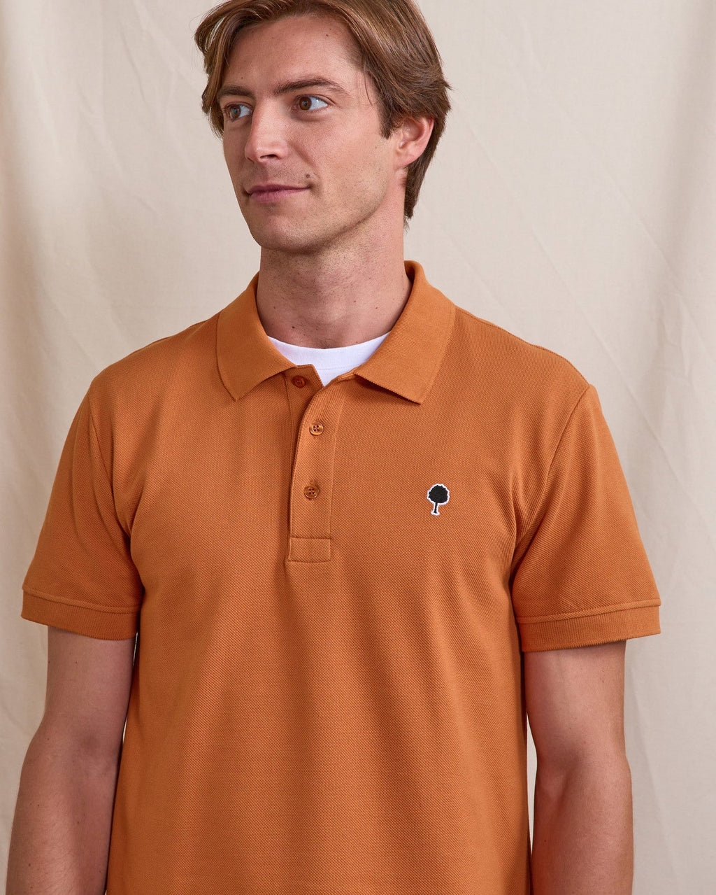 Polo Brique Clair Coton